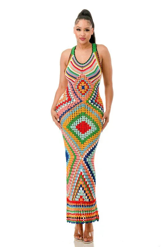 FESTIVAL CROCHET DRESS MEDIUM FESTIVAL CROCHET DRESS MEDIUM