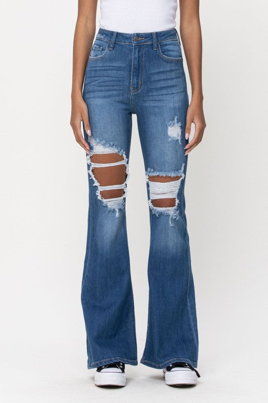 Slim SUPER flare jeans with a high rise - PRIVILEGE 