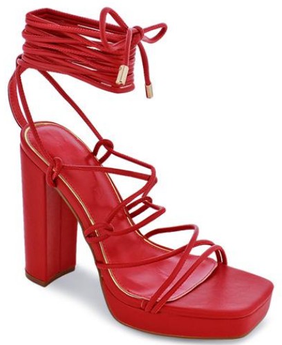 Ankle Lace Up Platform Chunky High Heel Dress Shoes - PRIVILEGE 