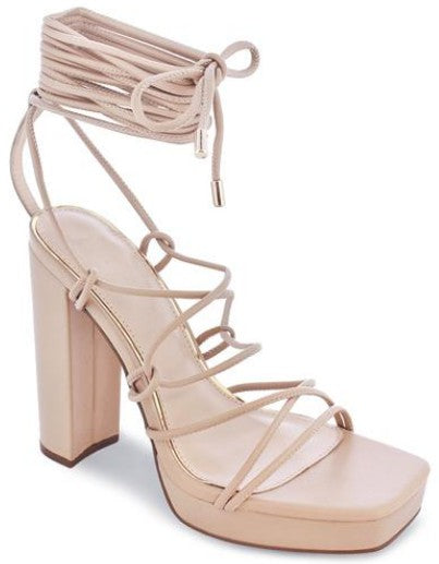 Ankle Lace Up Platform Chunky High Heel Dress Shoes - PRIVILEGE 