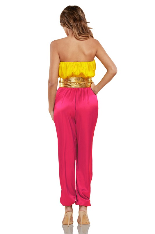 TWO TONE GODESS JUMPSUIT - PRIVILEGE 