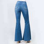 High Waisted Bell Bottom Jeans - PRIVILEGE 