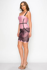 LACE BANDAGE DRESS