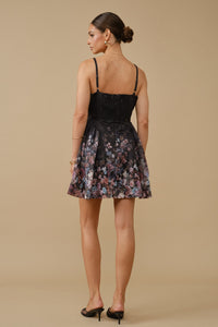 Floral Garden Side-lace A-line Dress