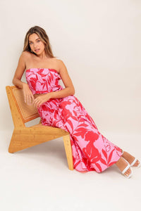 TUBE TOP MAXI SKIRT SET
