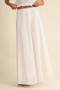 SMOCKING BACK TIED TOP AND A LINE MAXI SKIRT SET