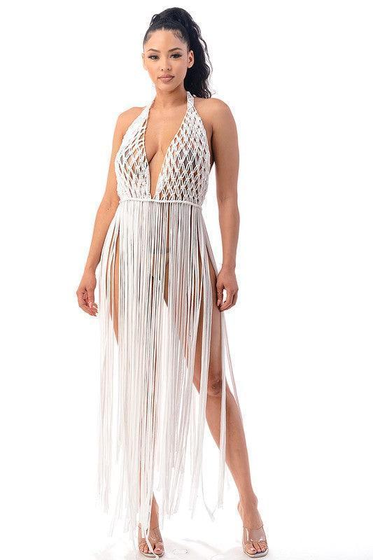 CROCHET FRINGE TOP - PRIVILEGE 
