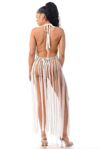 CROCHET FRINGE TOP - PRIVILEGE 