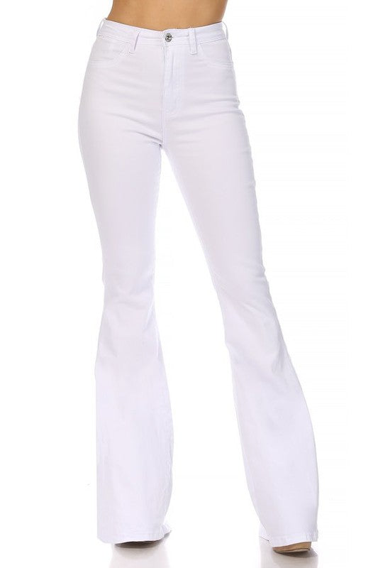 High waist flare jeans