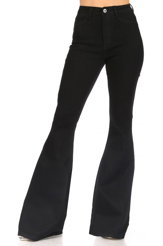 High waist flare jeans