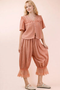 Lace Bloomers with Feminine Top set