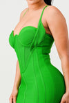 CORSET BANDAGE DRESS - PRIVILEGE 