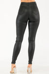 High Waist Vinyl Skinny Pants - Super Stretch Bling