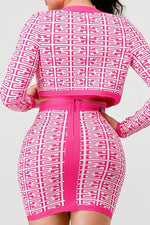 DESIGNER INSPIRED 3PC MINI SKIRT SET - PRIVILEGE 