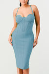 CORSET BANDAGE DRESS - PRIVILEGE 