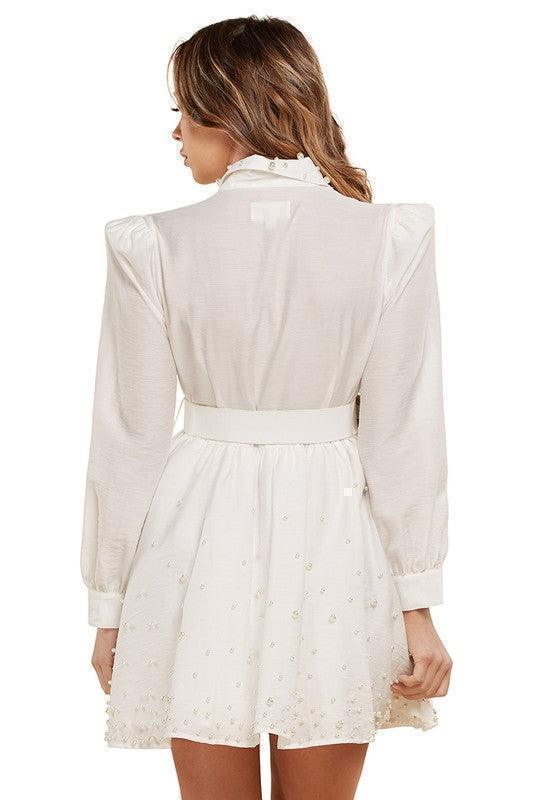 timeless white mini dress Off Tailor Inspired – PRIVILEGE SIZE:33 X 32 Swatch collection:iryl-dress and eye WEDTREND Women Dark Red