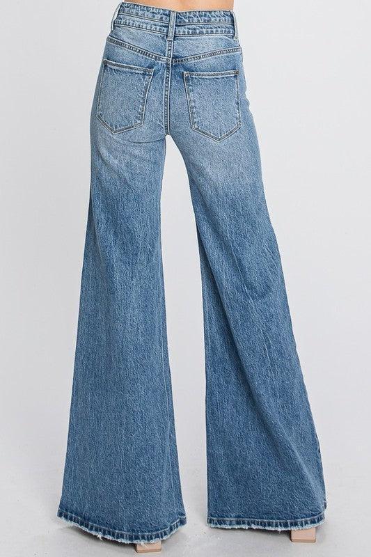 HIGH RISE COMFORT STRETCH VINTAGE WIDE LEG - PRIVILEGE 