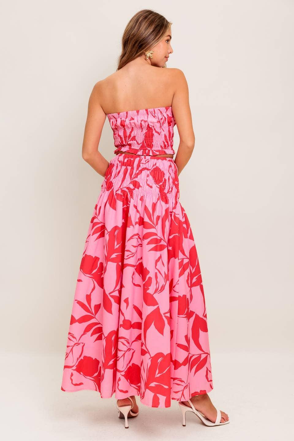 TUBE TOP MAXI SKIRT SET