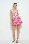 SLEEVLESS 3D FLOWER MINI DRESS