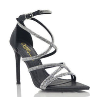 STRAPPY RHINESTONE HEEL - PRIVILEGE 