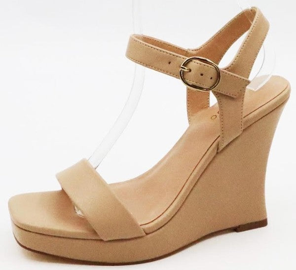 Wedge High Heel Dressy Sandal