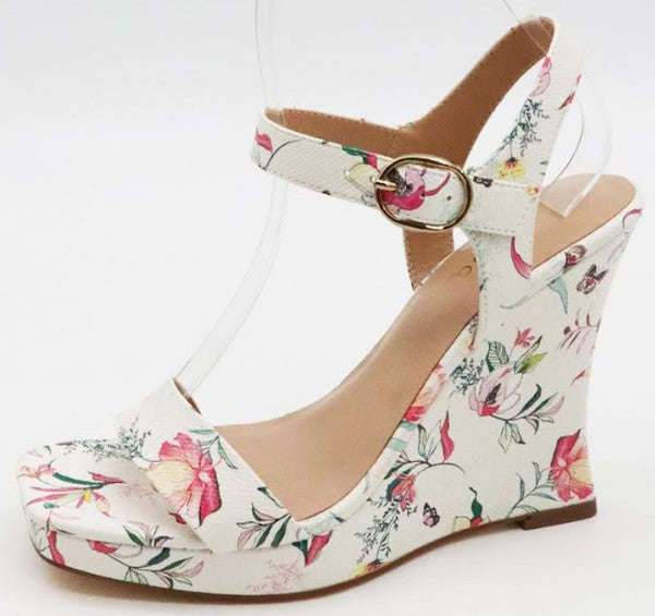 Wedge High Heel Dressy Sandal