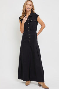 DENIM WIDE LEG JUMPSUIT PRIVILEGE