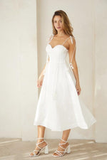 Bustier Shoulder Tie Dress - PRIVILEGE 