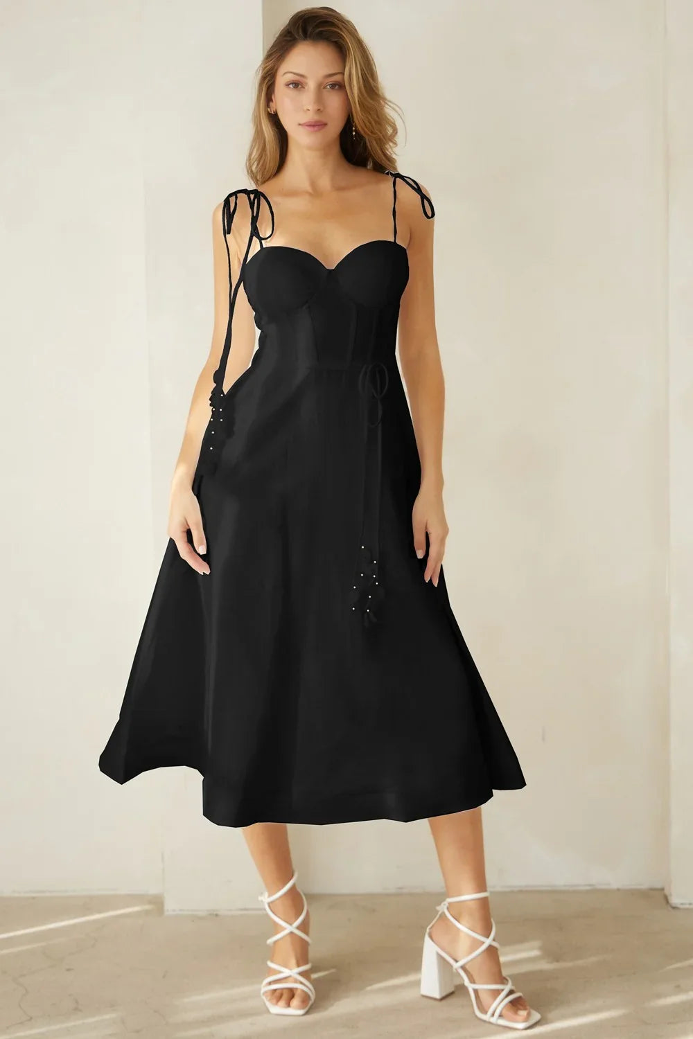 CORSET MIDI DRESS