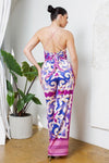 Scarf top with wide pants set - PRIVILEGE 