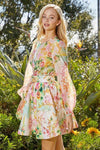 Flower Print Chic and Charming Outfit Skirt Set - PRIVILEGE 