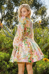 Flower Print Chic and Charming Outfit Skirt Set - PRIVILEGE 