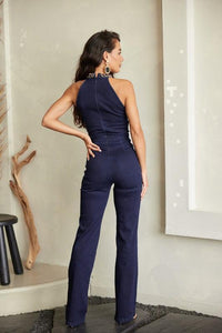 CHANEL INSPIRED DENIM JUMPSUIT PRIVILEGE