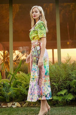 Dreamscape Paint in Dusty Pantone Pink Maxi Dress - PRIVILEGE 
