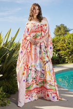 Floral Harmony A-Line Maxi Dress - PRIVILEGE 