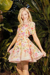 Blooming Comfort Floral Mini Dress - PRIVILEGE 