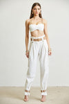 BRA TOP WITH DETAIL PANT SET - PRIVILEGE 