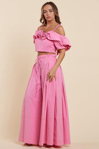 Blossom in Style The Elegant Pink Two-Piece Set PRIVILEGE