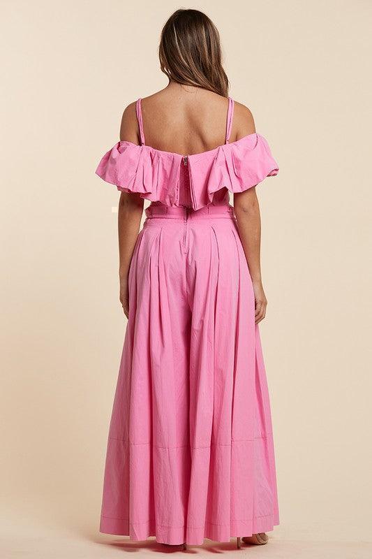 Blossom in Style The Elegant Pink Two-Piece Set PRIVILEGE