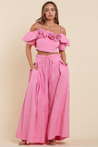 Blossom in Style The Elegant Pink Two-Piece Set PRIVILEGE
