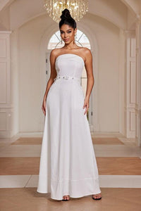 TUBE TOP MAXI FLARE DRESS PRIVILEGE