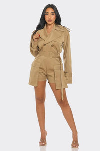 Sophisticated Utility Romper PRIVILEGE