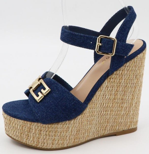 Platform Wedge High Heel Dressy Sandal