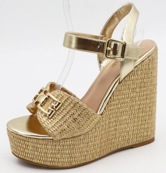 Platform Wedge High Heel Dressy Sandal