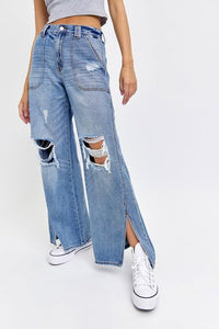 High Rise Carpenter Wide Leg with Front Slits PRIVILEGE
