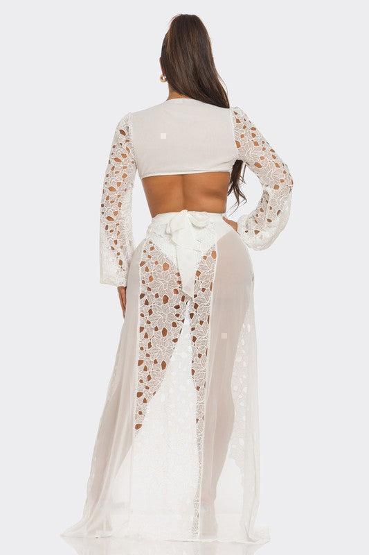 LACY OPEN BODYSUIT DRESS PRIVILEGE