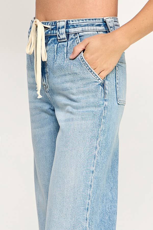 SOFT TOUCH HIGH RISE COMFORT TROUSER WIDE LEG JEAN
