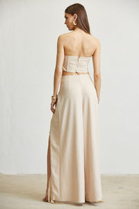 ROSE FRINGES 2 PIECE OPEN FLARE PANT