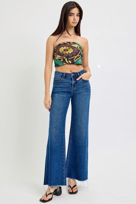 TUMMY CONTROL HIGH RISE WIDE JEANS PRIVILEGE