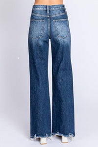 HIGH RISE RIGID VINTAGE FLARE W/ PATCH WORK JEANS PRIVILEGE